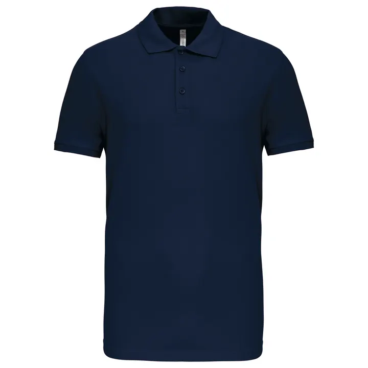 Polo piqué manches courtes homme Navy
