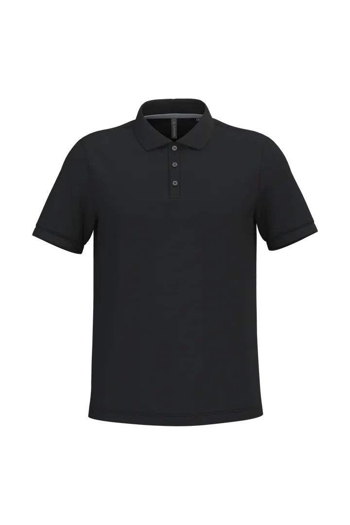Herren Poloshirt aus Baumwollpiqué Black