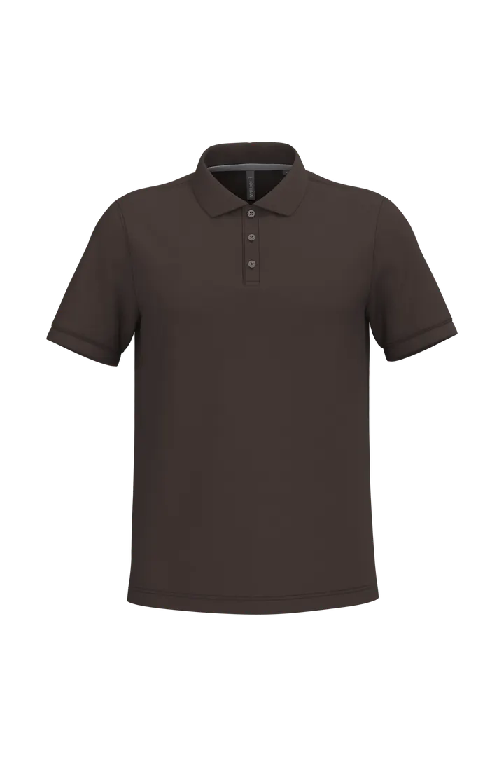 Herren Poloshirt aus Baumwollpiqué Chocolate