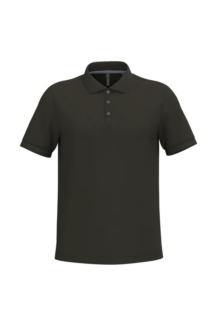 Herren Poloshirt aus Baumwollpiqué Dark Khaki