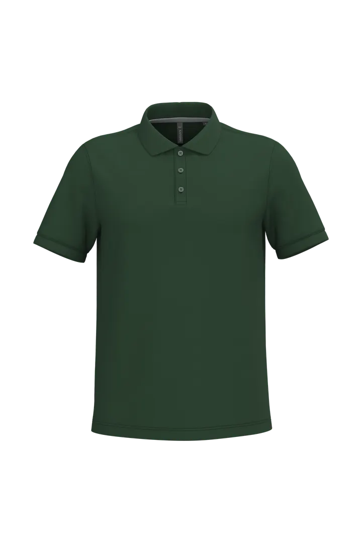 Herren Poloshirt aus Baumwollpiqué Forest Green