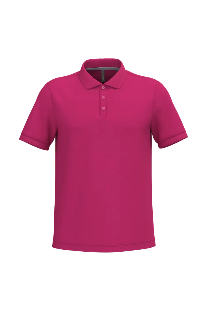 Herren Poloshirt aus Baumwollpiqué Fuchsia