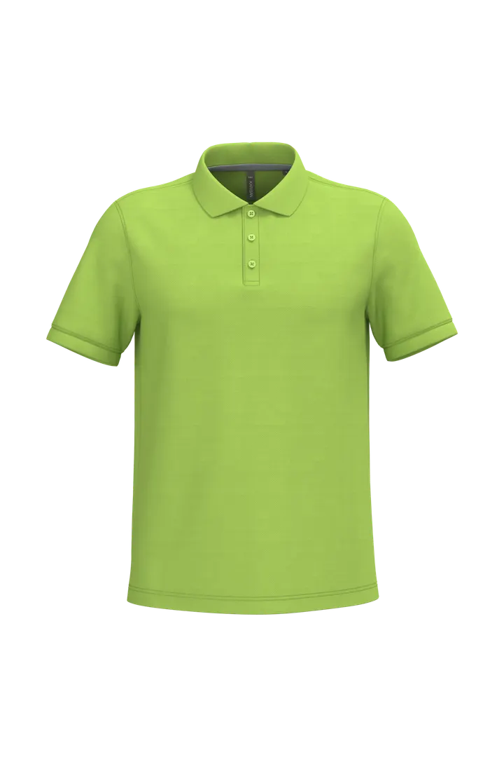 Herren Poloshirt aus Baumwollpiqué Lime