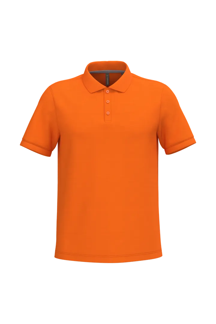 Herren Poloshirt aus Baumwollpiqué Orange