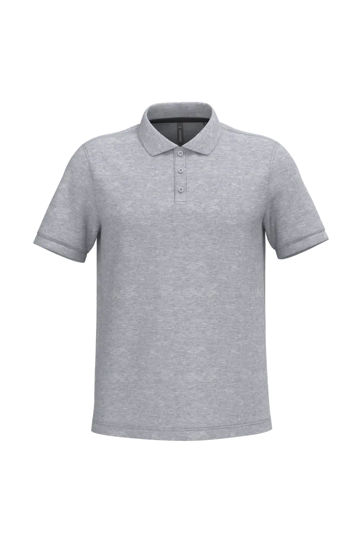 Herren Poloshirt aus Baumwollpiqué Oxford Grey