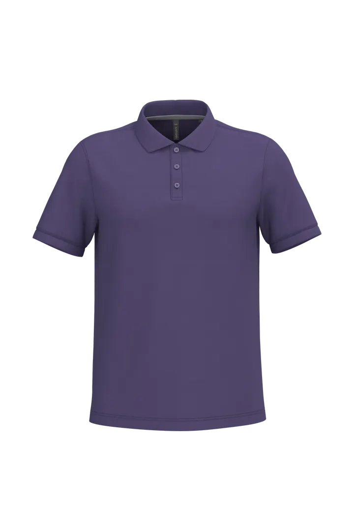 Herren Poloshirt aus Baumwollpiqué Purple
