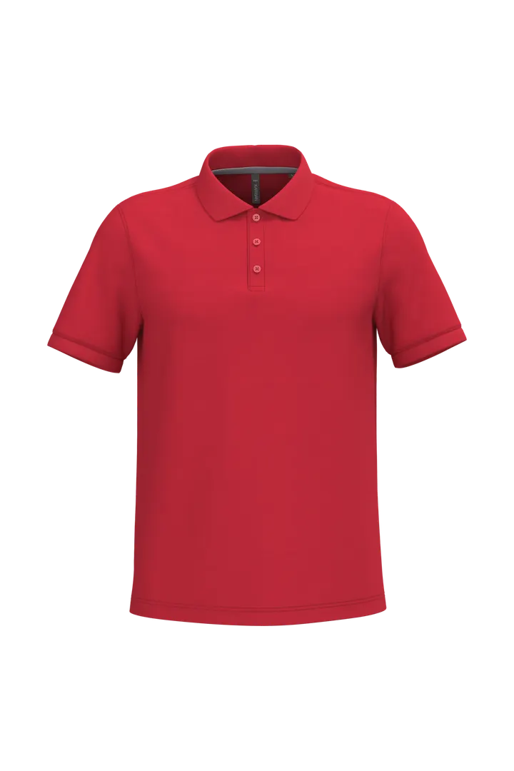 Herren Poloshirt aus Baumwollpiqué Red