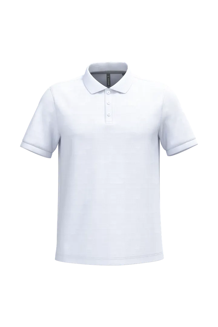Herren Poloshirt aus Baumwollpiqué White