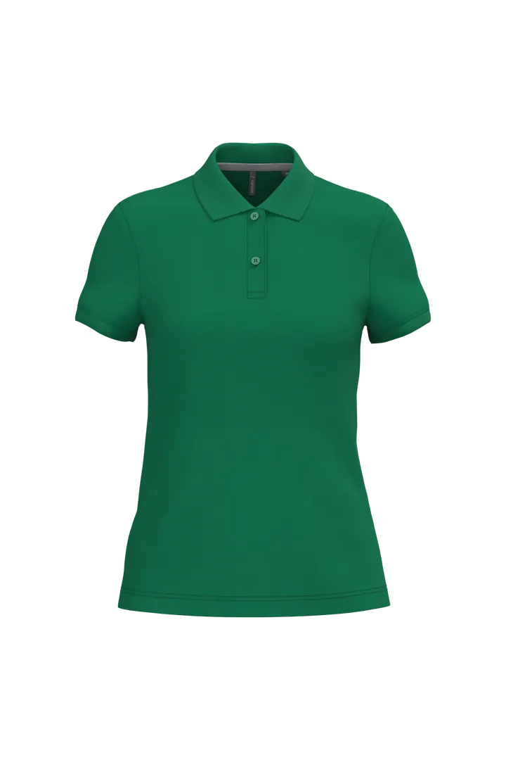 Damen Poloshirt aus Baumwollpiqué Kelly Green