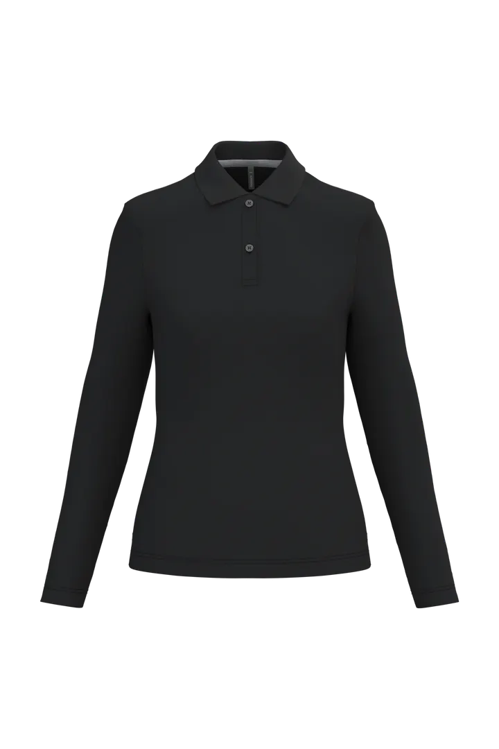 Polo manches longues femme Black