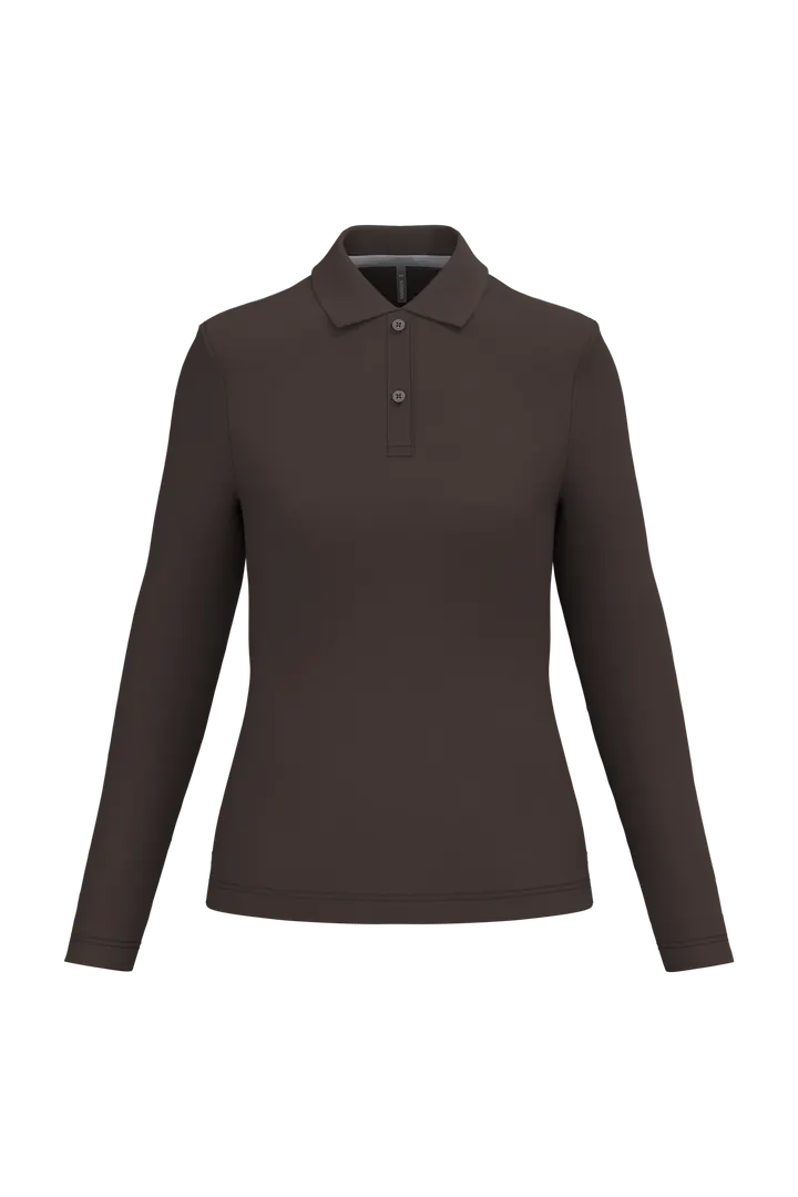 Polo manches longues femme Chocolate
