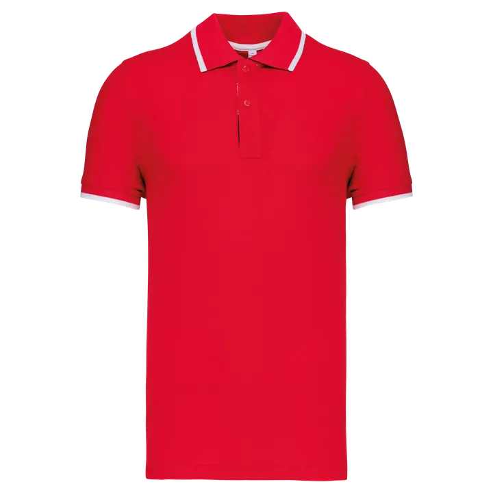 Polo manches courtes homme Red / White / Navy