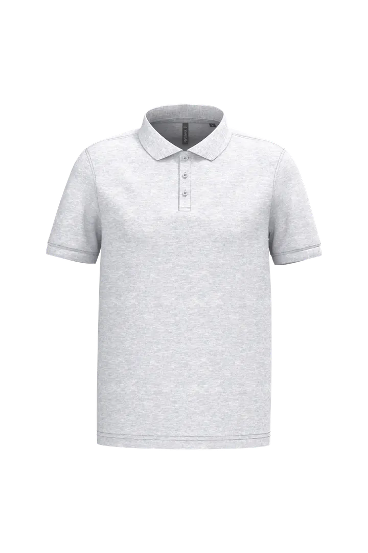 Polo piqué manches courtes homme Ash Heather