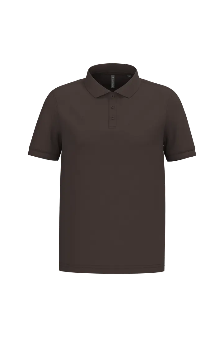 Polo piqué manches courtes homme Chocolate