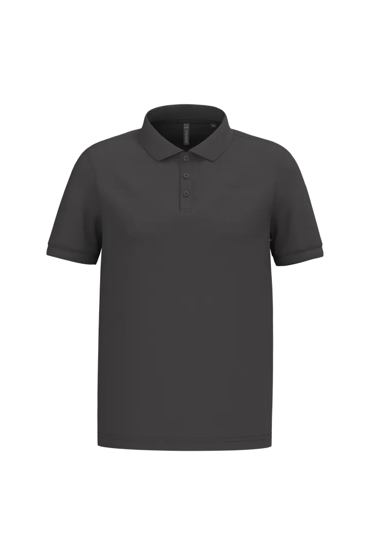 Polo piqué manches courtes homme Dark Grey