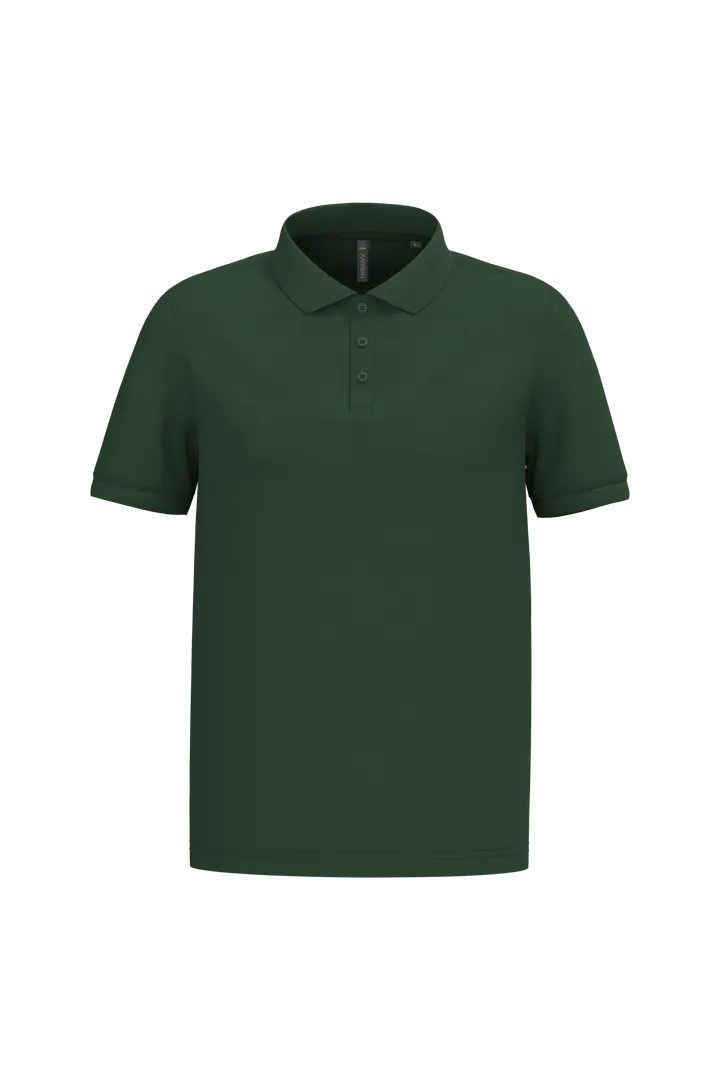 Polo piqué manches courtes homme Forest Green