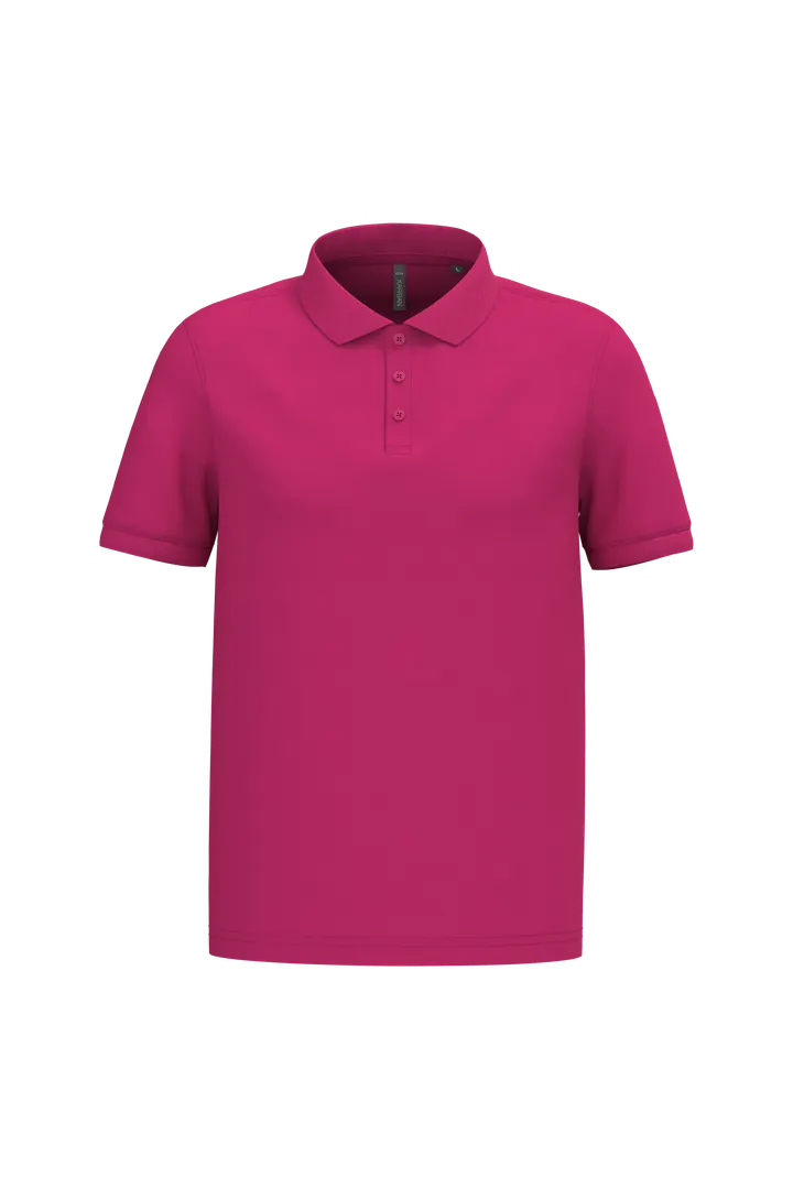Polo piqué manches courtes homme Fuchsia
