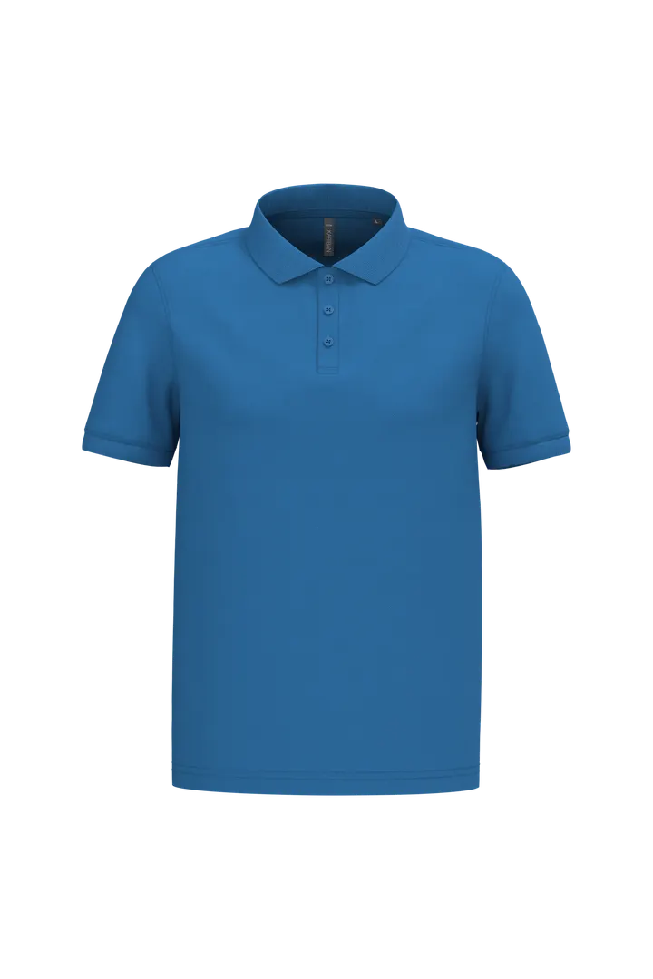 Polo piqué manches courtes homme Light Royal Blue