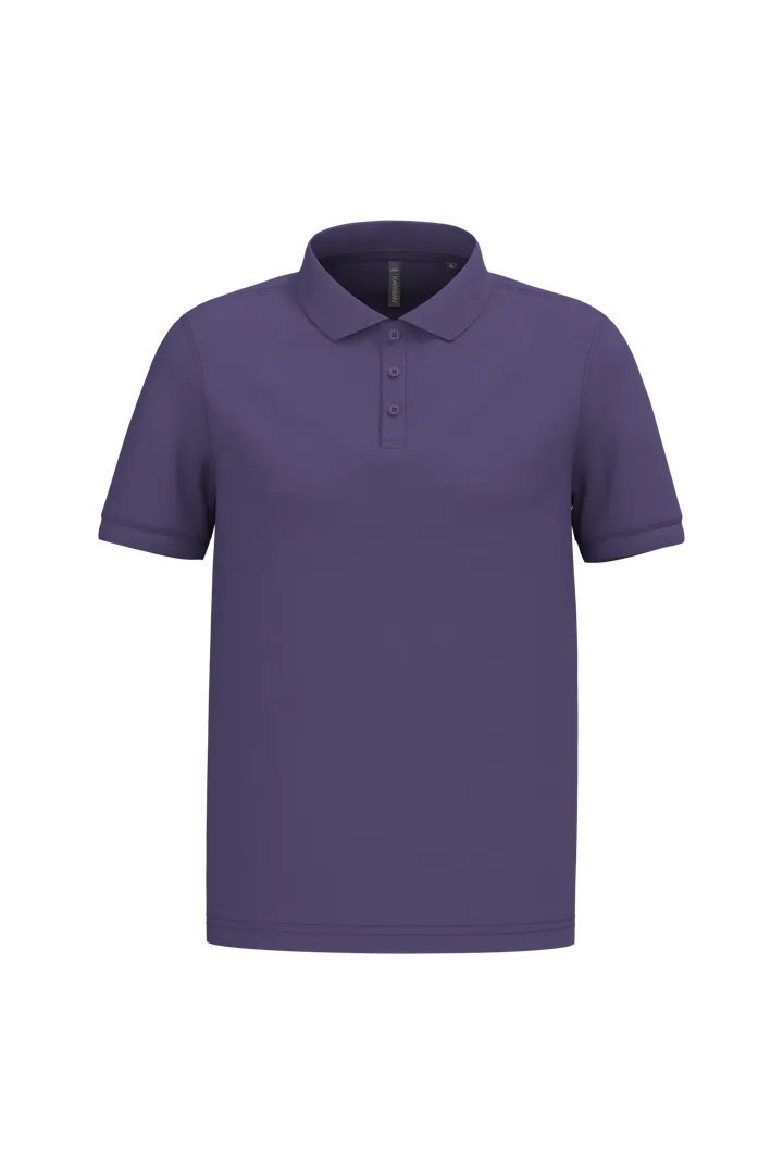 Polo piqué manches courtes homme Purple