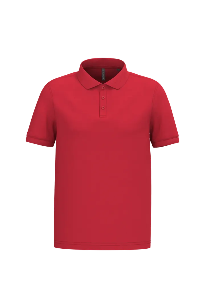 Polo piqué manches courtes homme Red