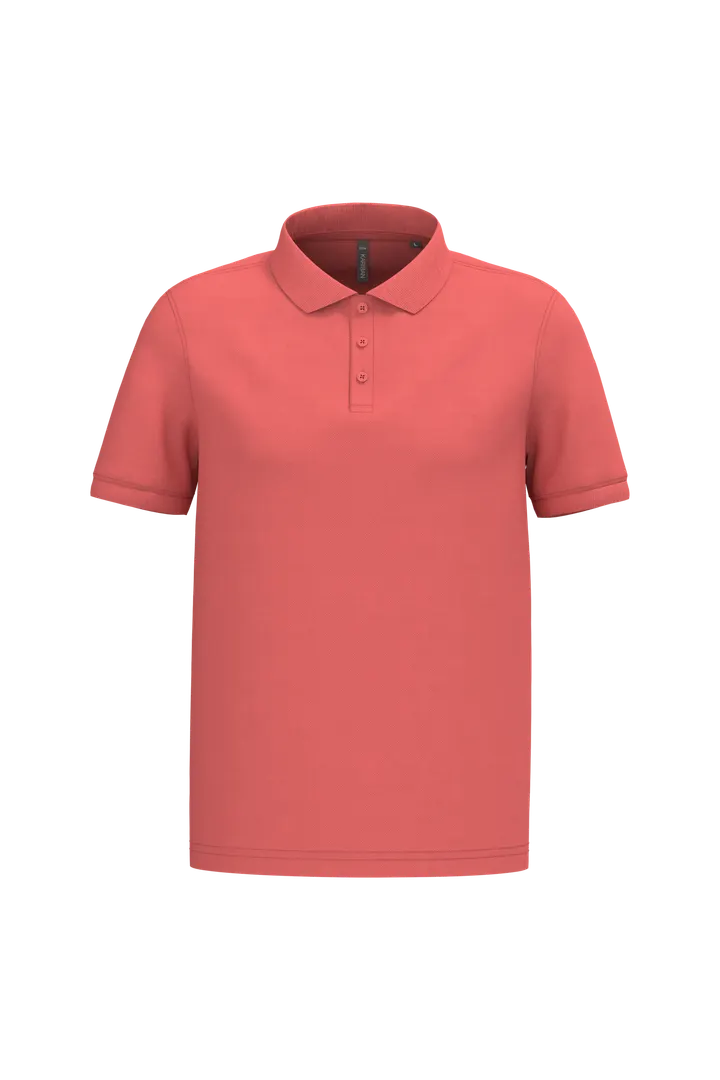 Polo piqué manches courtes homme True Coral