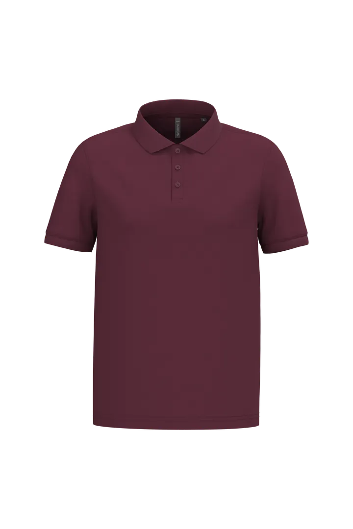 Polo piqué manches courtes homme Wine
