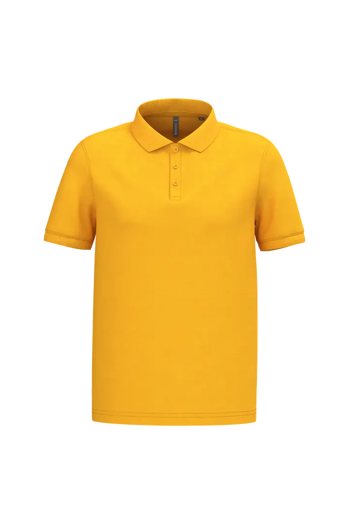 Polo piqué manches courtes homme Yellow