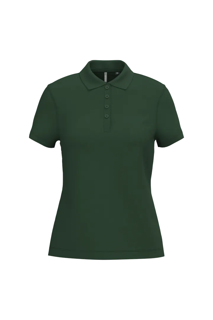 Polo piqué manches courtes femme Forest Green