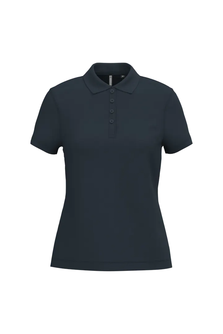 Polo piqué manches courtes femme Navy