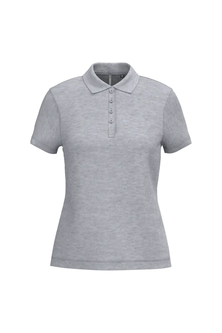 Polo piqué manches courtes femme Oxford Grey