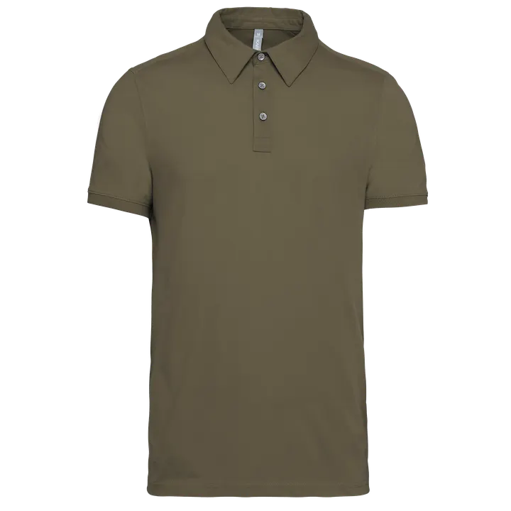 Polo jersey manches courtes homme Light khaki