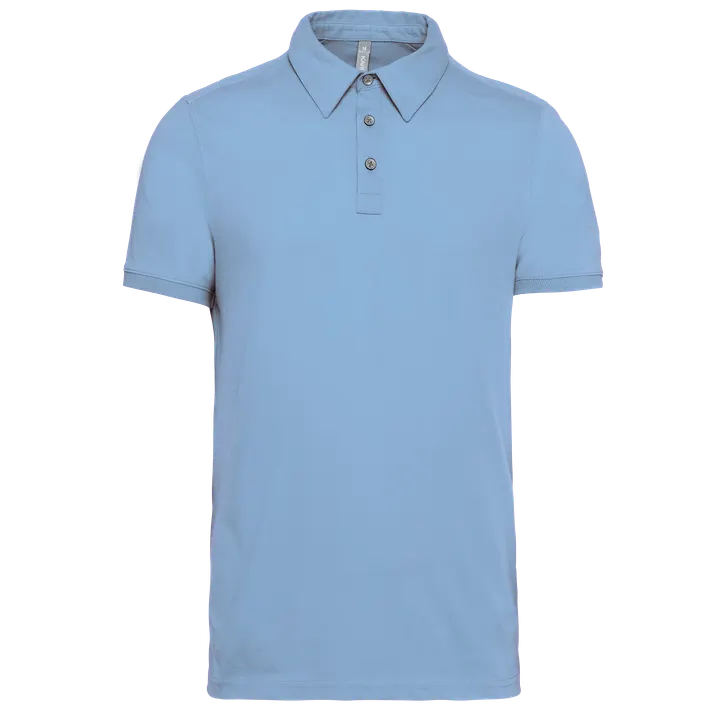 Polo jersey manches courtes homme Sky Blue