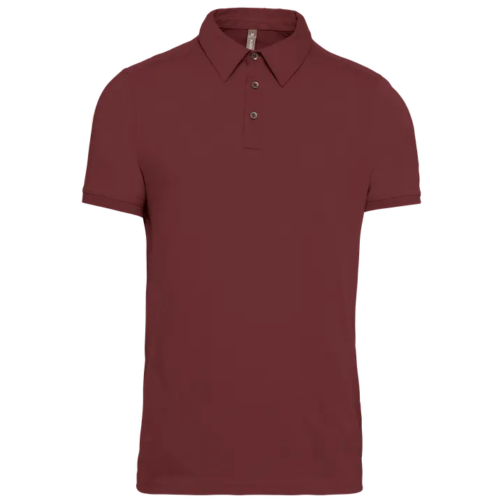 Polo jersey manches courtes homme Wine