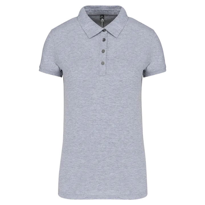 Polo jersey manches courtes femme Oxford Grey