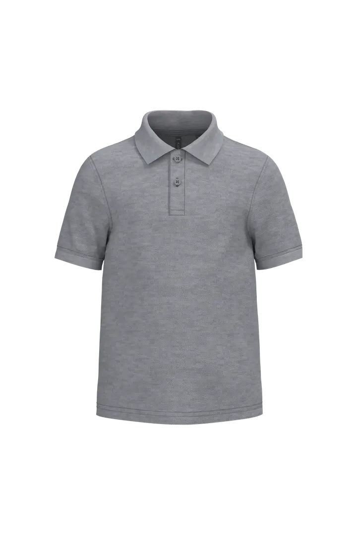 Polo manches courtes enfant Oxford Grey
