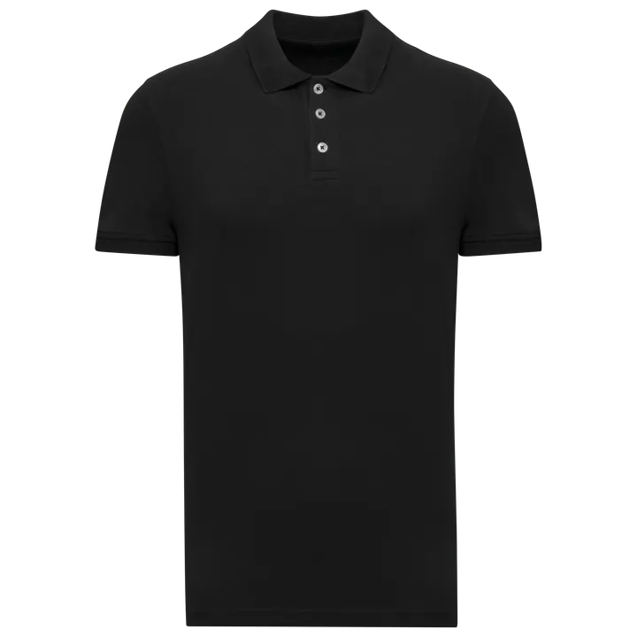 Pique-Polohemd für Männer Black