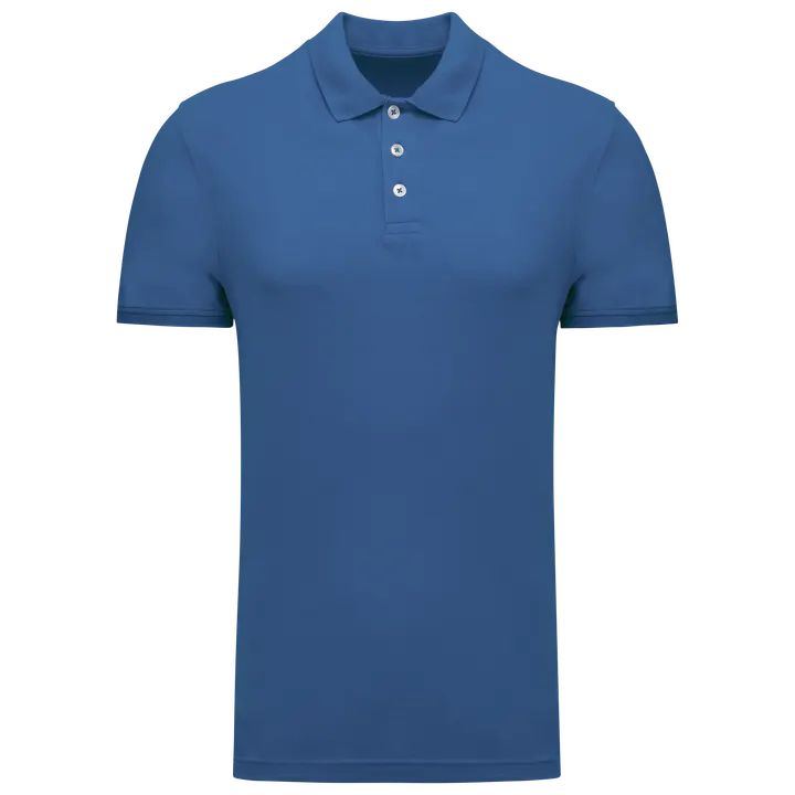 Pique-Polohemd für Männer Light Royal Blue