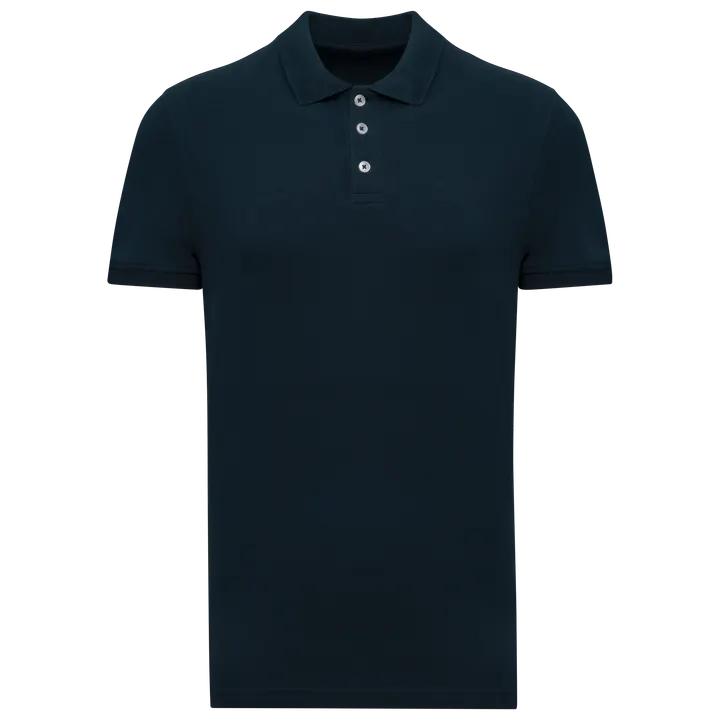 Pique-Polohemd für Männer Navy