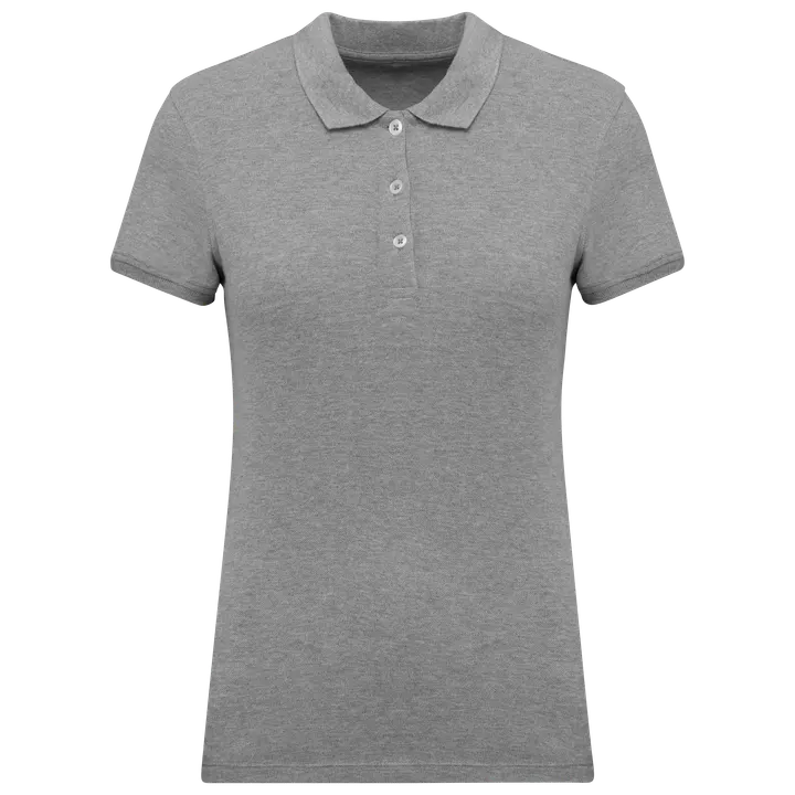 Polo piqué manches courtes femme Oxford Grey