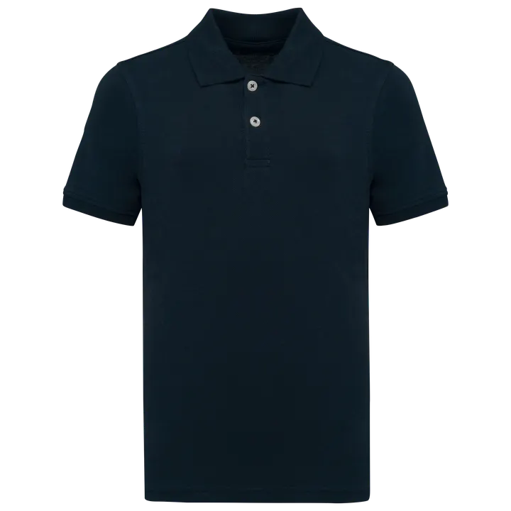 Kinder-Piqué-Polohemd Navy