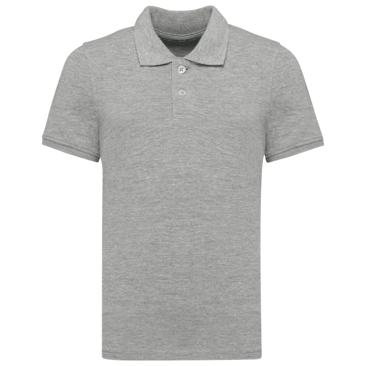 Kinder-Piqué-Polohemd Oxford Grey