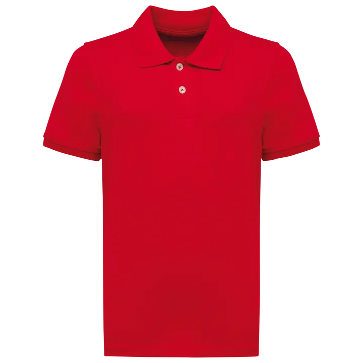 Kinder-Piqué-Polohemd Red