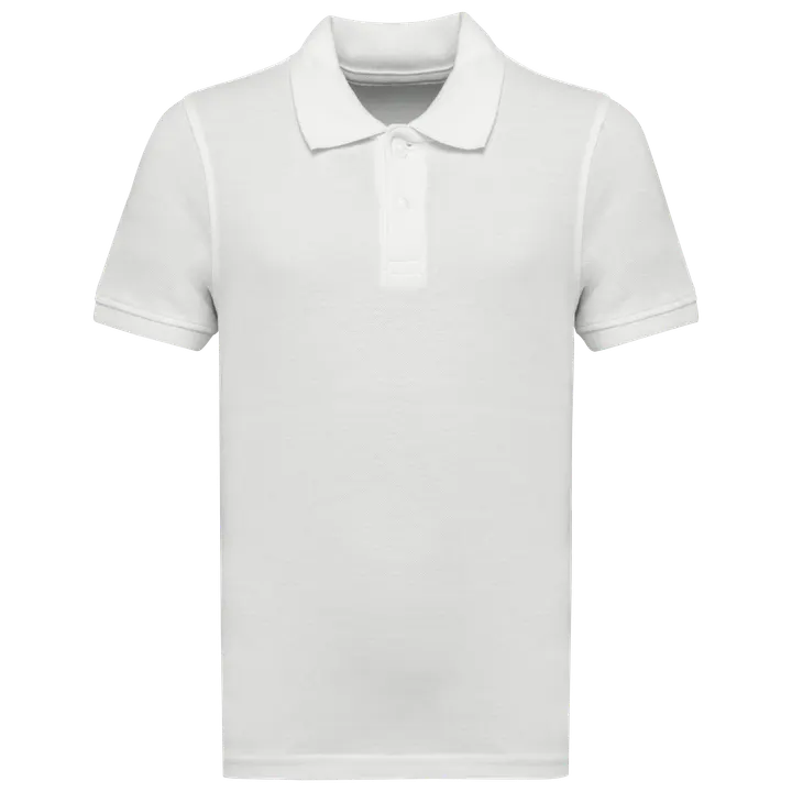 Kinder-Piqué-Polohemd White