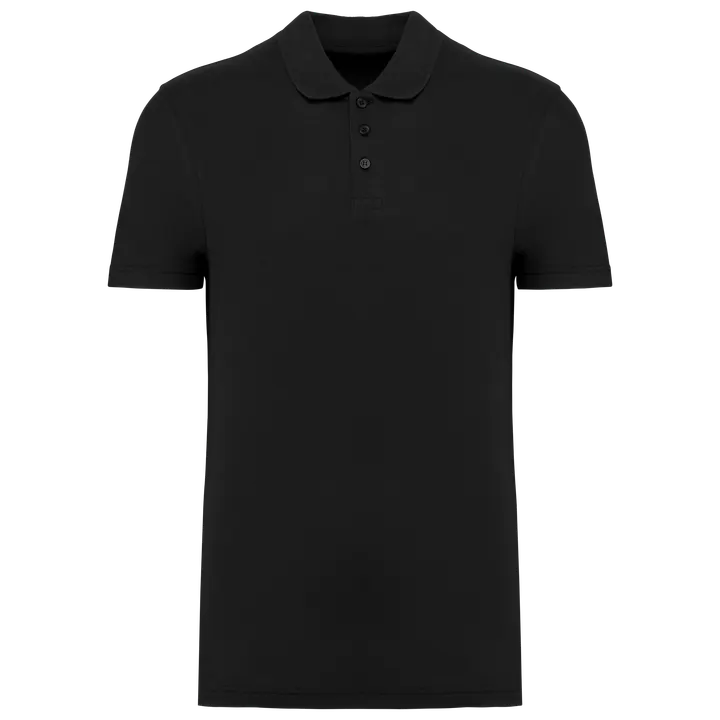 Polo piqué unisexe Black