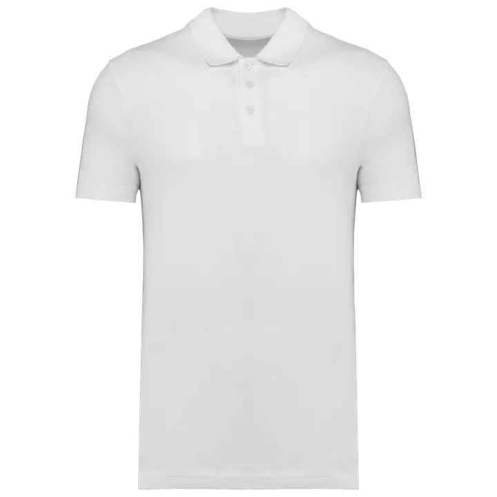 Polo piqué unisexe White