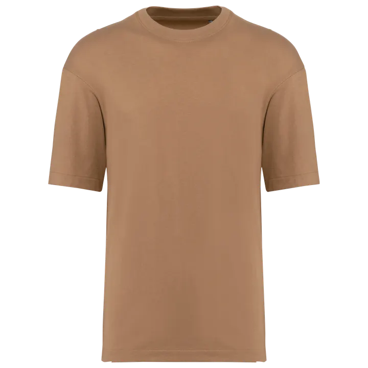 T-shirt unisexe oversize manches courtes Camel