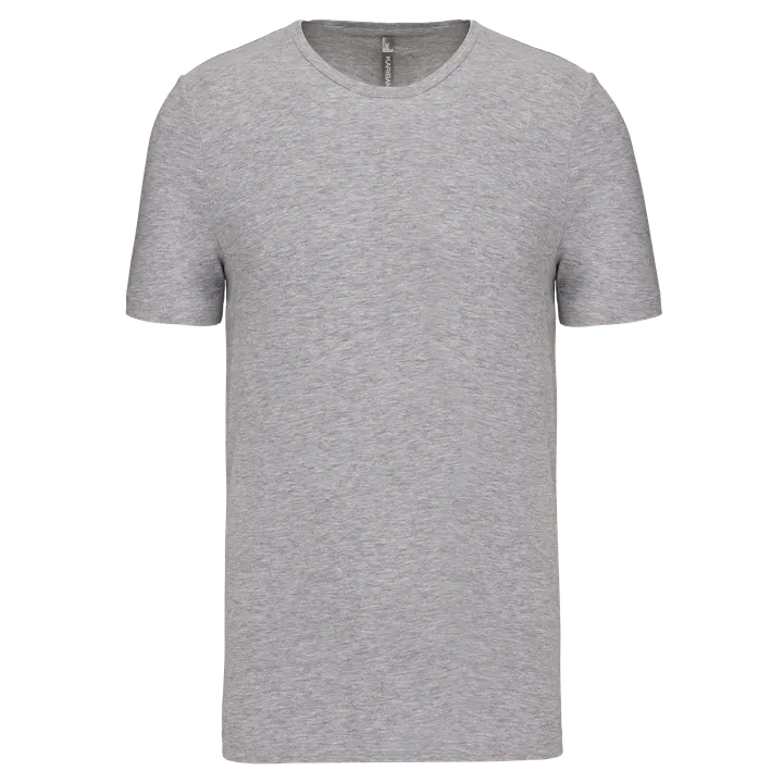 Kurzarm-T-Shirt mit Rundhalsausschnitt Light grey heather
