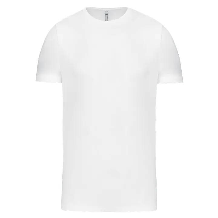 Kurzarm-T-Shirt mit Rundhalsausschnitt White