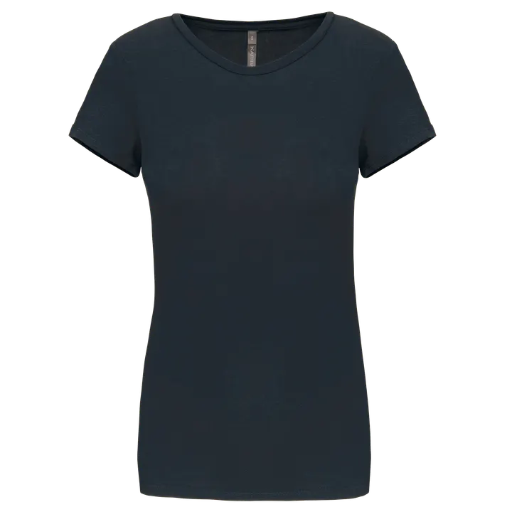 T-shirt col rond manches courtes femme Navy