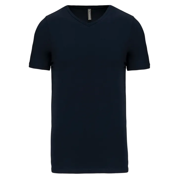 T-shirt manches courtes col V homme Navy
